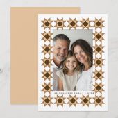 Nordic Star Lijst Cream Feestdagenkaart (Voorkant / Achterkant)