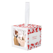 Nordic Stocking Scandinavian Pattern Personalized Decoratie (Voorkant hoekig)