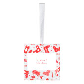 Nordic Stocking Scandinavian Pattern Personalized Decoratie (Rechts)