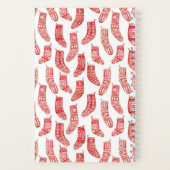 Nordic Stockings Red en White Notitieboek (Achterkant)