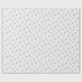 Nordic Stone Blue-Grey kerstbomen wit Cadeaupapier (Vlak)