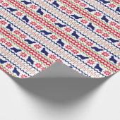 Nordic Style Cocker Spaniel Christmas Cadeaupapier (Hoek)