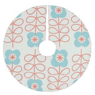 Nordic Style Geometrische Floral . Kerstboom Rok