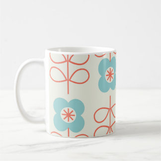 Nordic Style Geometrische Floral . Koffiemok