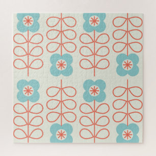 Nordic Style Geometrische Floral . Legpuzzel