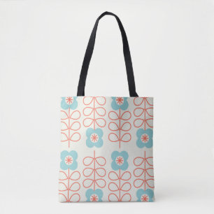 Nordic Style Geometrische Floral . Tote Bag