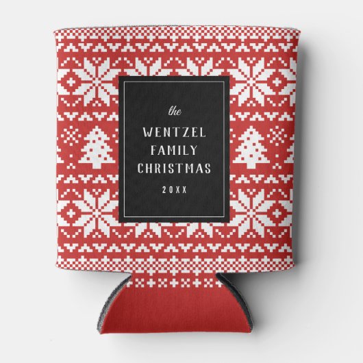 Nordic Style Kersttrui Party Blikjeskoeler (Voorkant)