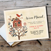 Nordic Style Moving Announcement Briefkaart – Scan