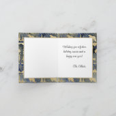 Nordic Sweater Gold Winter Animals Evk Dusk Feestdagen Kaart (Binnen)