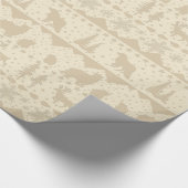 Nordic Sweater Neutral Beige Winter Animals Wrappi Cadeaupapier (Hoek)