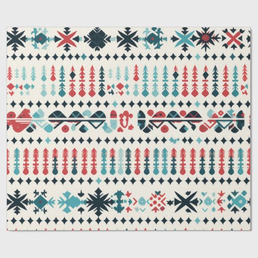 Nordic Sweater Pattern Cadeaupapier (Vlak)