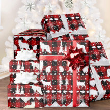 Nordic Sweater White Red Pset Winter Animals