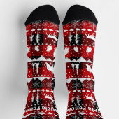 Nordic Sweater Winter Animals Buffalo Pset Name Sokken (Top)