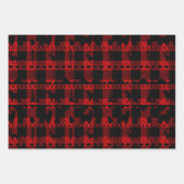 Nordic Sweater Winter Animals Red Buffalo Pset Inpakpapier Vel (Voorkant)