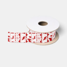Nordic Sweater Winter Animals White & Holiday Red