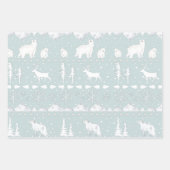Nordic Sweater Winterdieren Pastelkleuren Inpakpapier Vel (Voorkant)