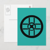 Nordic Symbol: Wheel Cross Briefkaart (Voorkant / Achterkant)
