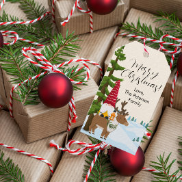 Nordic Trek: Vrolijk kerstfeest Cadeaulabel