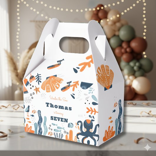 Nordic Under the Zee kids birthday Bedankdoosjes
