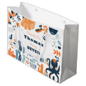 Nordic Under the Zee kids birthday Groot Cadeauzakje (Voorkant Gekanteld)