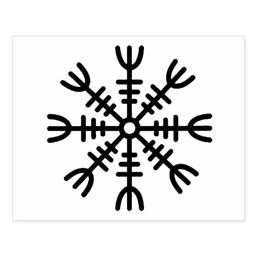 Nordic Viking Helm of Awe Design Stamp Rubberstempel (Afrduk)