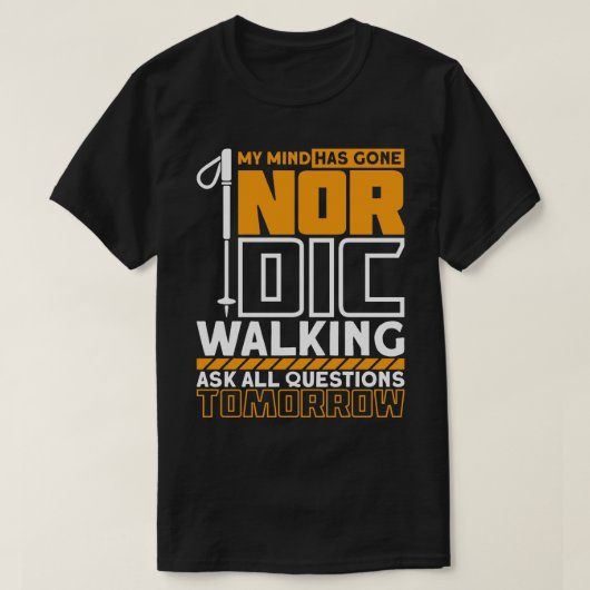 Nordic Walking 4 T-shirt (Design voorkant)