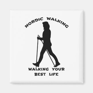 Nordic Walking - je beste leven leiden Magneet