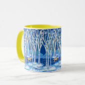 Nordic Winter Fjord Horse Mok (Voorkant links)