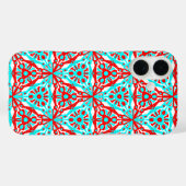 Nordic Winter Geometric in Red White Blue Case-Mate iPhone Case (Achterkant (horizontaal))