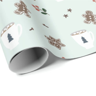 Nordic Winter Kerstfeestay Village Cadeaupapier