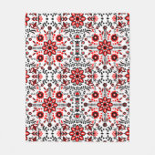 Nordic Winter Scandinavian Pattern Fleece Deken (Voorkant)