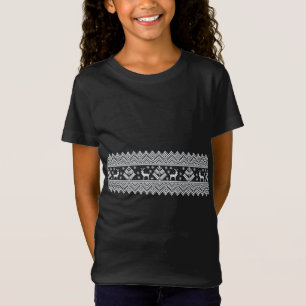 Nordic Winter Textiel Kerst Rendier Sneeuwvlok T-shirt