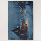 Nordic Winter Village Jigsaw Puzzle Legpuzzel (Verticaal)