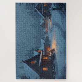 Nordic Winter Village Jigsaw Puzzle Legpuzzel