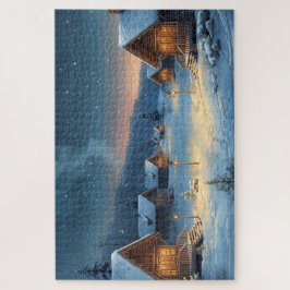 Nordic Winter Village Jigsaw Puzzle Legpuzzel