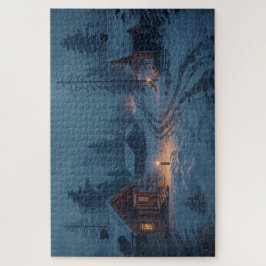 Nordic Winter Village Jigsaw Puzzle Legpuzzel