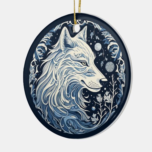 Nordic Wolf Ornament (Links)