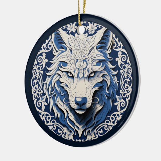 Nordic Wolf Ornament (Links)