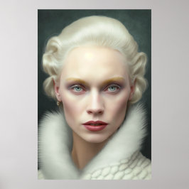 Nordic Woman Portrait Airborstel Poster