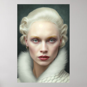 Nordic Woman Portrait Airborstel Poster