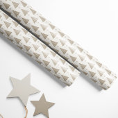 Nordic Wooden Christmas Tree Cadeaupapier