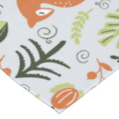 Nordic Woodland Fox Winter Kerstboom Tafelkleed (Gekanteld)