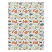 Nordic Woodland Fox Winter Kerstboom Tafelkleed (Voorkant)