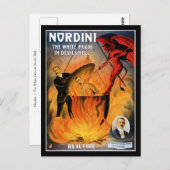 Nordini ~ The White Fakir in Devil's Hell Briefkaart (Voorkant / Achterkant)