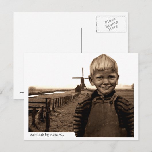 nordisch door natuur briefkaart (Voorkant / Achterkant)