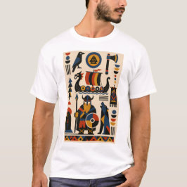 Nordische legendes – Geometrisch kunst T-shirt