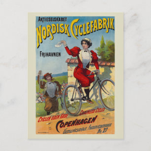 Nordisk Cyclefabrik Dutch Vintage Poster 1899 Briefkaart