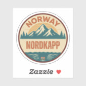 Nordkaap, Noorwegen Norway Sticker (Vel)