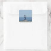 Nordkap Vierkante Sticker (Tas)