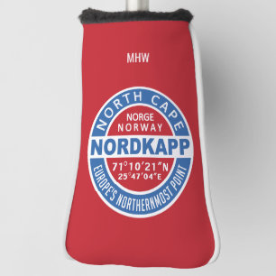 NORDKAPP Afdekking van aangepaste monogram voor No Golfheadcover
